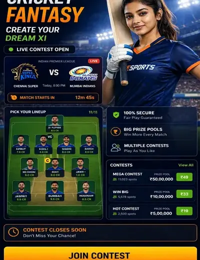 Black786 (black satta king 786) fantasy cricket & matchday visual 3